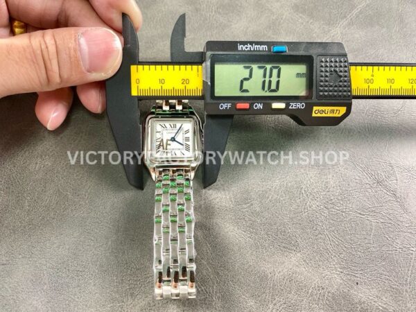 AF Factory Cartier Panthère WSPN0007 27mm Full Steel Roman Numerals Silver Dial