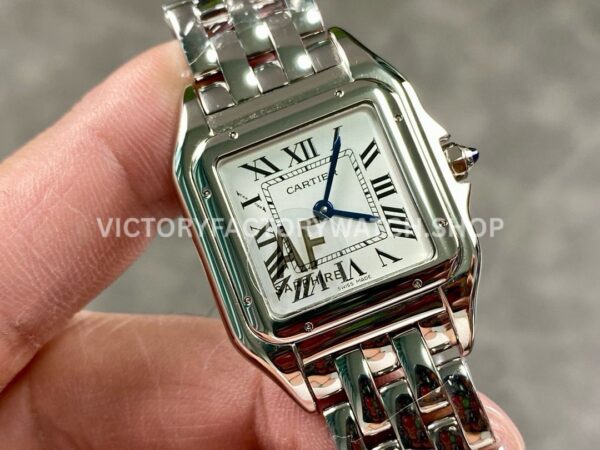 AF Factory Cartier Panthère WSPN0007 27mm Full Steel Roman Numerals Silver Dial