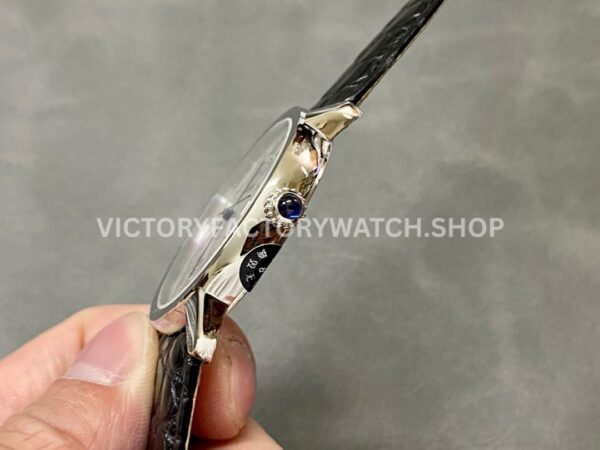 AF Factory Cartier Ronde Solo de Cartier W6701011 42mm Steel Leather Strap Roman Numerals Silver Dial