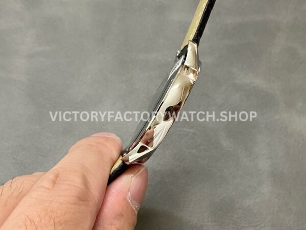 AF Factory Cartier Ronde Solo de Cartier W6701011 42mm Steel Leather Strap Roman Numerals Silver Dial