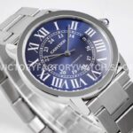 AF Factory Cartier Ronde Solo de Cartier WSRN0023 42mm Full Steel Roman Numerals Blue Dial