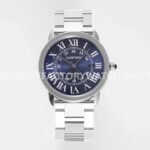 AF Factory Cartier Ronde Solo WSRN0023 42mm full steel bracelet blue dial watch