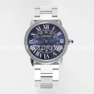 AF Factory Cartier Ronde Solo WSRN0023 42mm full steel bracelet blue dial watch