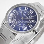 AF Factory Cartier Ronde Solo de Cartier WSRN0023 42mm Full Steel Roman Numerals Blue Dial