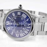 AF Factory Cartier Ronde Solo de Cartier WSRN0023 42mm Full Steel Roman Numerals Blue Dial