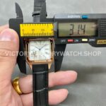 AF Factory Cartier Santos Dumont WGSA0021 31.4mm Rose Gold Leather Strap Roman Numerals Silver Dial (3) AF Factory Cartier Santos Dumont WGSA0021 31.4mm Rose Gold Leather Strap Roman Numerals Silver Dial