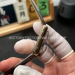 AF Factory Cartier Tank WGTA0091 25.5mm Yellow Gold Leather Strap Roman Numerals White Dial