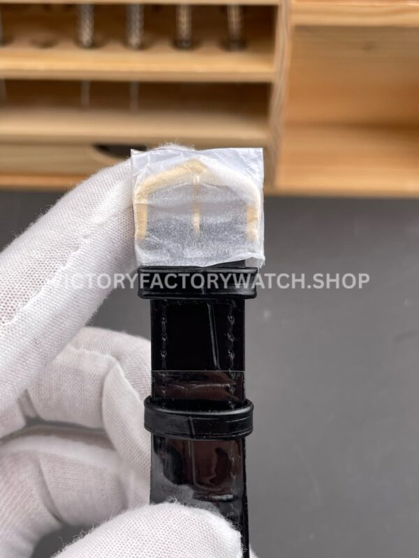 AF Factory Cartier Tank WGTA0343 25.5mm Rose Gold Leather Strap Roman Numerals White Dial