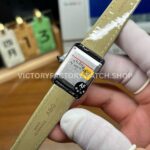 AF Factory Cartier Tank WSTA0042 22mm Steel Leather Strap Roman Numerals White Dial