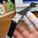 AF Factory Cartier Tank WSTA0042 22mm Steel Leather Strap Roman Numerals White Dial