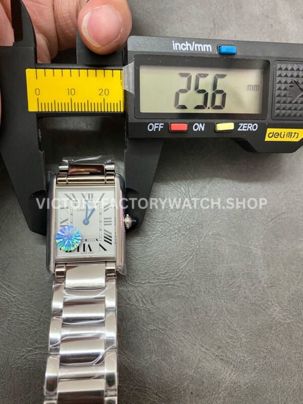 AF Factory Cartier Tank WSTA0052 25.5mm Full Steel Roman Numerals White Dial