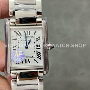 AF Factory Cartier Tank WSTA0052 25.5mm full steel white dial