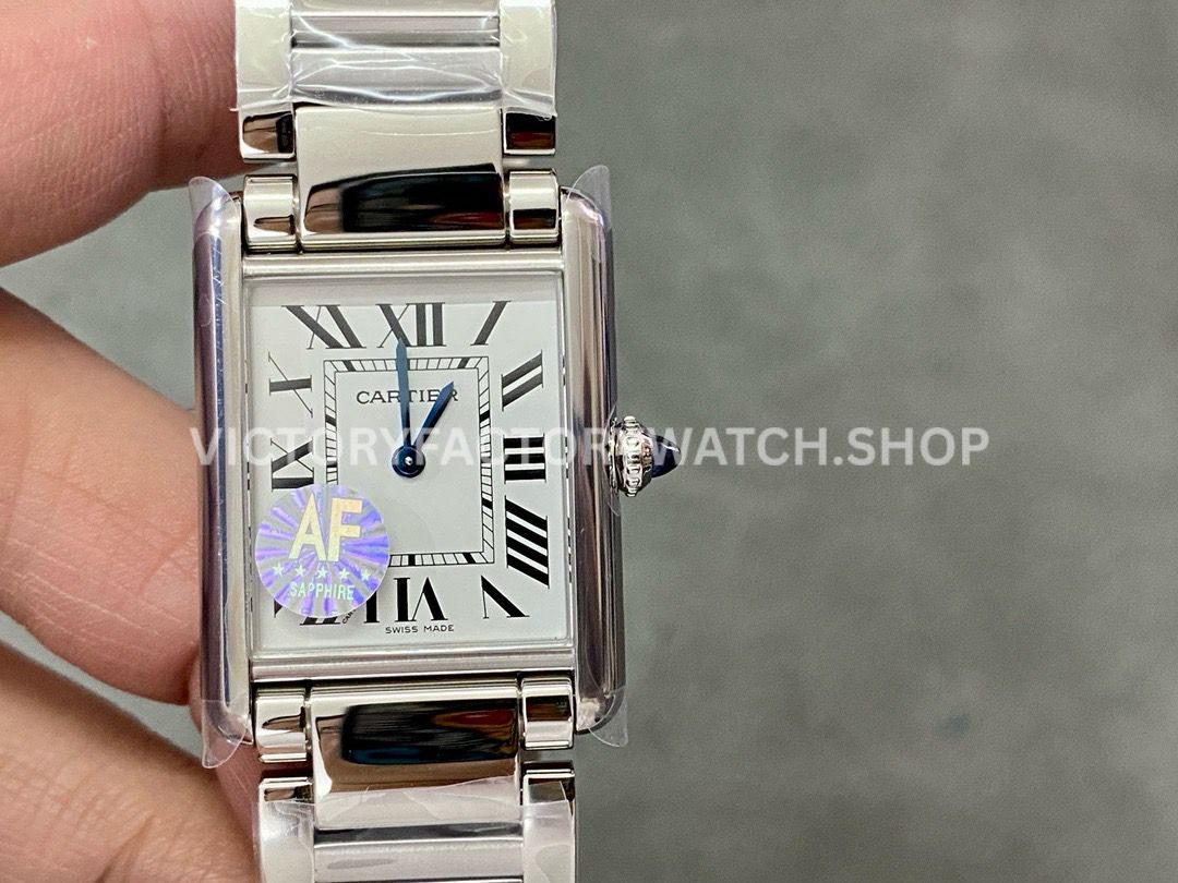 AF Factory Cartier Tank WSTA0052 25.5mm full steel white dial