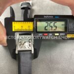 AF Factory Cartier Tank WSTA0109 25.5mm Black Leather Strap Diamond Bezel Roman Numerals White Dial