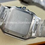 AMG Factory Cartier Santos 40mm Full Diamond Arabic Number Diamond Dial (5) AMG Factory Cartier Santos 40mm Full Diamond Arabic Number Diamond Dial