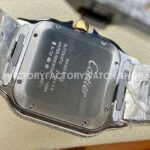 AMG Factory Cartier Santos 40mm Full Diamond Gold Diamond Steel Color Arabic Number Diamond Dial