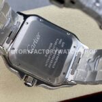 AMG Factory Cartier Santos 40mm Full Diamond Steel Color Arabic Number Diamond Dial