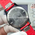 AOF Factory IWC Pilot Black Aces IW326905 41mm Black Ceramic Red Rubber Strap White Dial (9) AOF Factory IWC Pilot Black Aces IW326905 41mm Black Ceramic Red Rubber Strap White Dial