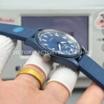 AOF Factory IWC Pilot IW328101 41mm Blue Ceramic Blue Rubber Strap Blue Dial (2) AOF Factory IWC Pilot IW328101 41mm Blue Ceramic Blue Rubber Strap Blue Dial