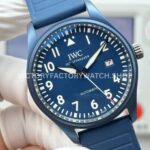 AOF Factory IWC Pilot IW328101 41mm Blue Ceramic Blue Rubber Strap Blue Dial (5) AOF Factory IWC Pilot IW328101 41mm Blue Ceramic Blue Rubber Strap Blue Dial