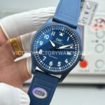 AOF Factory IWC Pilot IW328101 41mm Blue Ceramic Blue Rubber Strap Blue Dial (6) AOF Factory IWC Pilot IW328101 41mm Blue Ceramic Blue Rubber Strap Blue Dial