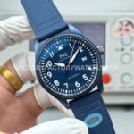 AOF Factory IWC Pilot IW328101 41mm Blue Ceramic Blue Rubber Strap Blue Dial (7) AOF Factory IWC Pilot IW328101 41mm Blue Ceramic Blue Rubber Strap Blue Dial