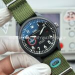 AOF Factory IWC Pilot Mark XVIII IW324712 41mm Black Ceramic Textile Strap Black Dial (7) AOF Factory IWC Pilot Mark XVIII IW324712 41mm Black Ceramic Textile Strap Black Dial