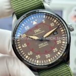 AOF Factory IWC Pilot Mark XVIII Miramar IW324702 41mm Black Ceramic Textile Strap Grey Dial (2) AOF Factory IWC Pilot Mark XVIII Miramar IW324702 41mm Black Ceramic Textile Strap Green Dial
