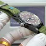 AOF Factory IWC Pilot Mark XVIII Miramar IW324702 41mm Black Ceramic Textile Strap Grey Dial (3) AOF Factory IWC Pilot Mark XVIII Miramar IW324702 41mm Black Ceramic Textile Strap Green Dial