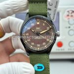 AOF Factory IWC Pilot Mark XVIII Miramar IW324702 41mm Black Ceramic Textile Strap Grey Dial (5) AOF Factory IWC Pilot Mark XVIII Miramar IW324702 41mm replica watch