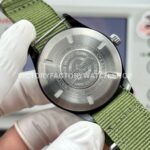 AOF Factory IWC Pilot Mark XVIII Miramar IW324702 41mm Black Ceramic Textile Strap Grey Dial (7) AOF Factory IWC Pilot Mark XVIII Miramar IW324702 41mm Black Ceramic Textile Strap Green Dial