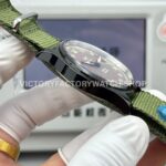 AOF Factory IWC Pilot Mark XVIII Miramar IW324702 41mm Black Ceramic Textile Strap Grey Dial (9) AOF Factory IWC Pilot Mark XVIII Miramar IW324702 41mm Black Ceramic Textile Strap Green Dial