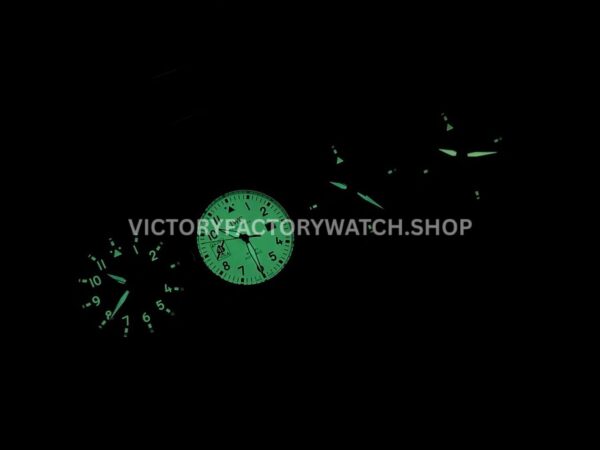 AOF Factory IWC Pilot Mark Xviii IW324703 41mm Black Ceramic Blue Rubber Strap Blue Dial (8) AOF Factory IWC Pilot Mark XVIII IW324703 41mm Black Ceramic Blue Rubber Strap Blue Dial