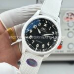 AOF Factory IWC Pilot Top Gun Lake Tahoe IW328104 41mm White Ceramic Textile Strap Black Dial (1) AOF Factory IWC Pilot Top Gun Lake Tahoe IW328104 41mm White Ceramic Textile Strap Black Dial