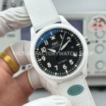 AOF Factory IWC Pilot Top Gun Lake Tahoe IW328104 41mm White Ceramic Textile Strap Black Dial (2) AOF Factory IWC Pilot Top Gun Lake Tahoe IW328104 41mm White Ceramic Textile Strap Black Dial