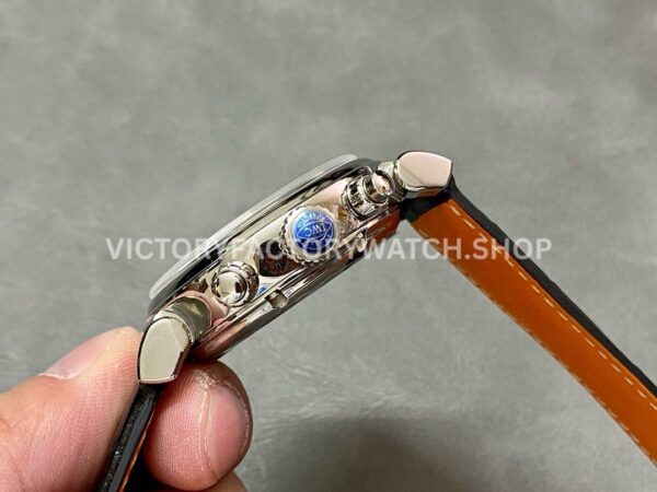 APS Factory IWC Da Vinci Chronograph IW393402 42mm Steel Leather Strap Arabic Numerals Blue Dial (3) APS Factory IWC Da Vinci Chronograph IW393402 42mm Steel Leather Strap Arabic Numerals Blue Dial