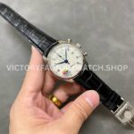 APS Factory IWC Portuguese Chronograph IW390302 42mm Steel Leather Strap Arabic Numerals Silver Dial (1) APS Factory IWC Portuguese Chronograph IW390302 42mm Steel Leather Strap Arabic Numerals Silver Dial