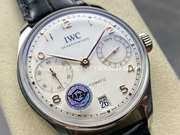 APS Factory IWC Portuguese IW500704 42mm Black Leather Strap Silver Dial (1) APS Factory IWC Portuguese IW500704 42mm Black Leather Strap Silver Dial