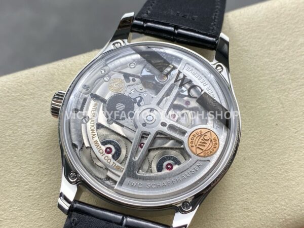 APS Factory IWC Portuguese IW500704 42mm Black Leather Strap Silver Dial (4) APS Factory IWC Portuguese IW500704 42mm Black Leather Strap Silver Dial