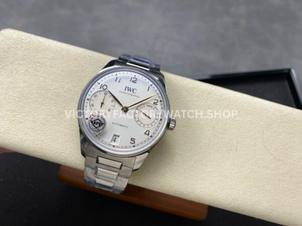 APS Factory IWC Portuguese IW500704 42mm Full Steel Silver Dial (17) APS Factory IWC Portuguese IW500704 42mm Full Steel Silver Dial