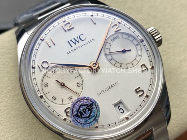APS Factory IWC Portuguese IW500704 42mm Full Steel Silver Dial (19) APS Factory IWC Portuguese IW500704 42mm Full Steel Silver Dial