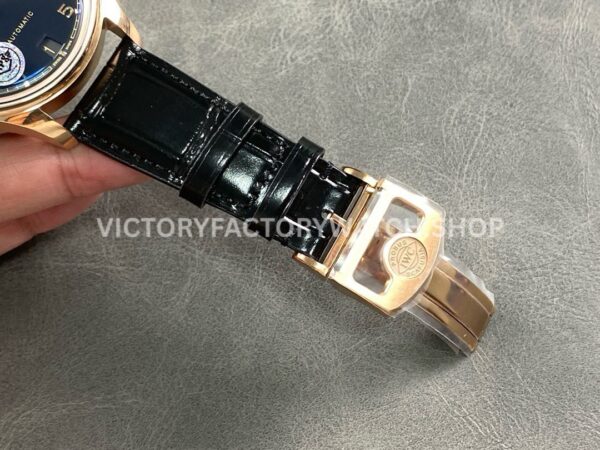 APS Factory IWC Portuguese IW500713 42.4mm Rose Gold Leather Strap Blue Dial (2) APS Factory IWC Portuguese IW500713 42.4mm Rose Gold Leather Strap Blue Dial