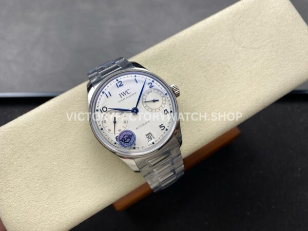 APS Factory IWC Portuguese IW501702 42mm Full Steel Blue Arabic numerals Silver Dial (4) APS Factory IWC Portuguese IW501702 42mm Full Steel Blue Arabic numerals Silver Dial