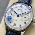 APS Factory IWC Portuguese IW501702 42mm Steel Leather Strap Blue Arabic numerals Silver Dial (9) APS Factory IWC Portuguese IW501702 42mm Steel Leather Strap Blue Arabic numerals Silver Dial