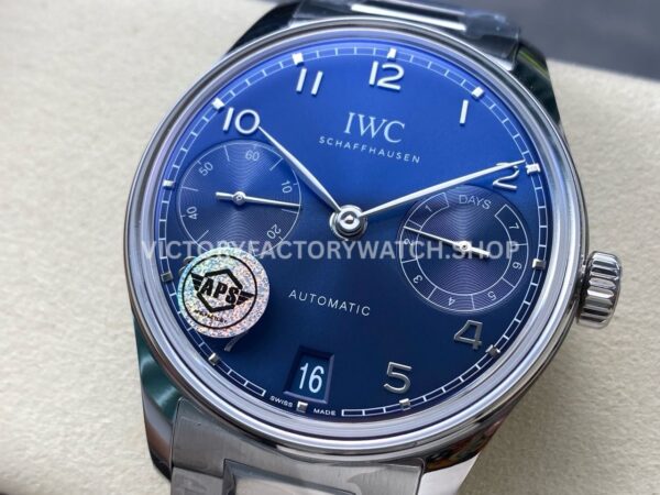 APS Factory IWC Portuguese IW501704 42mm Full Steel Blue Dial (6) APS Factory IWC Portuguese IW501704 42mm Full Steel Blue Dial