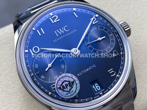 APS Factory IWC Portuguese IW501704 42mm Full Steel Blue Dial (8) APS Factory IWC Portuguese IW501704 42mm Full Steel Blue Dial