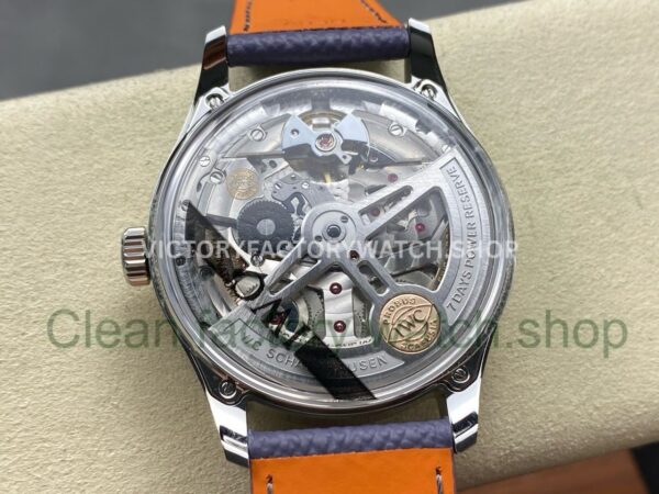 APS Factory IWC Portuguese IW501708 Calf Skin Strap White Gold Ice Blue Dial (9) APS Factory IWC Portuguese IW501708 42mm Calf Skin Strap White Gold Ice Blue Dial