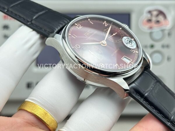 APS Factory IWC Portuguese IW501709 42.3mm Black Leather Strap Red Dial (1) APS Factory IWC Portuguese IW501709 42.3mm Black Leather Strap Red Dial