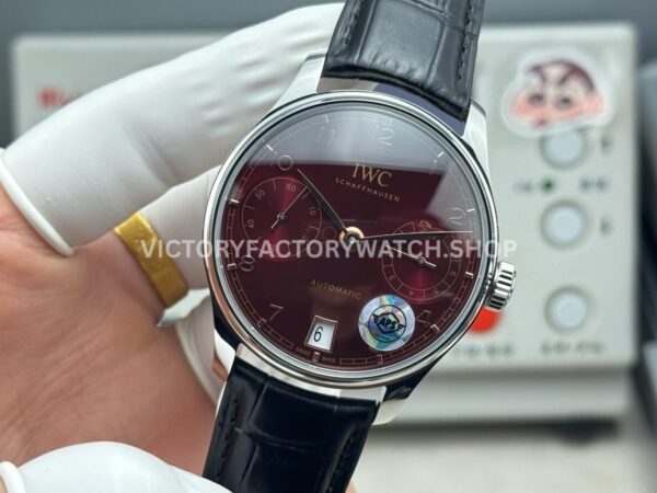 APS Factory IWC Portuguese IW501709 42.3mm Black Leather Strap Red Dial (4) APS Factory IWC Portuguese IW501709 42.3mm Black Leather Strap Red Dial