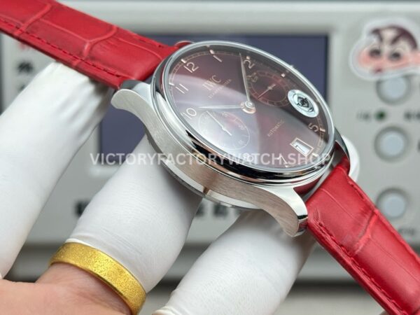 APS Factory IWC Portuguese IW501709 42.3mm Red Leather Strap Red Dial (2) APS Factory IWC Portuguese IW501709 42.3mm Red Leather Strap Red Dial